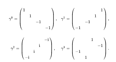 aus: https://de.wikipedia.org/wiki/Dirac-Gleichung
